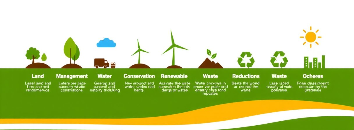 Sustainability timeline infographic