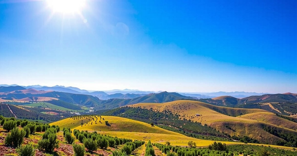 Scenic view of Vélez-Málaga landscapes supporting ethical farming