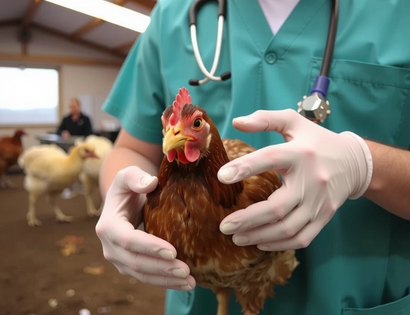 Veterinary care at the farm